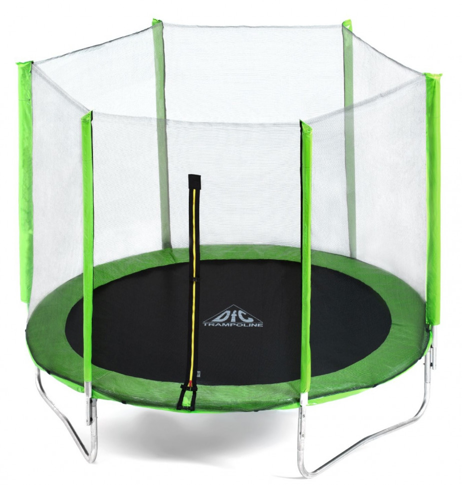 фото Батут dfc trampoline fitness 5ft наружн.сетка, св.зел. (152см) nobrand