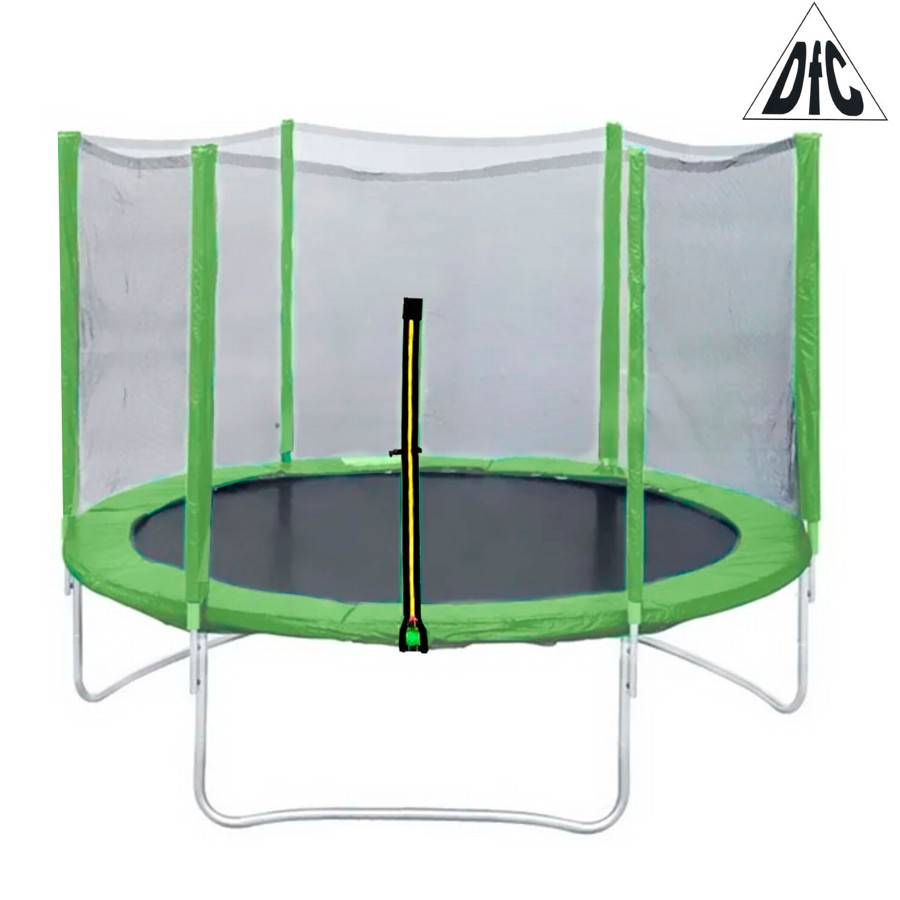 фото Батут dfc trampoline fitness 5ft наружн.сетка, св.зел. (152см)