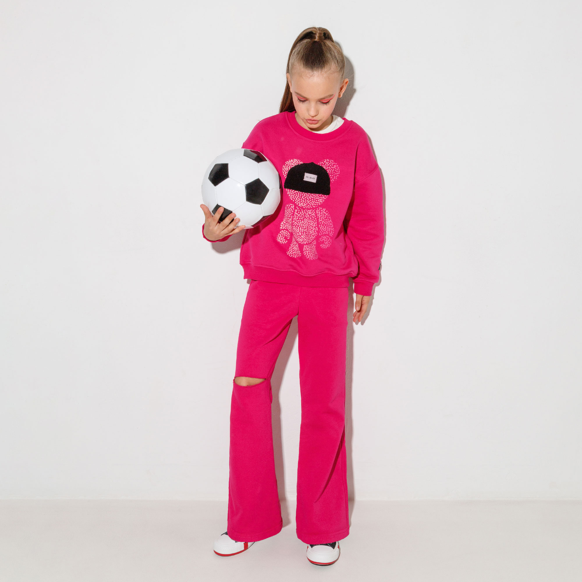 

Брюки детские Amarobaby клеш, розовый, 122, клеш
