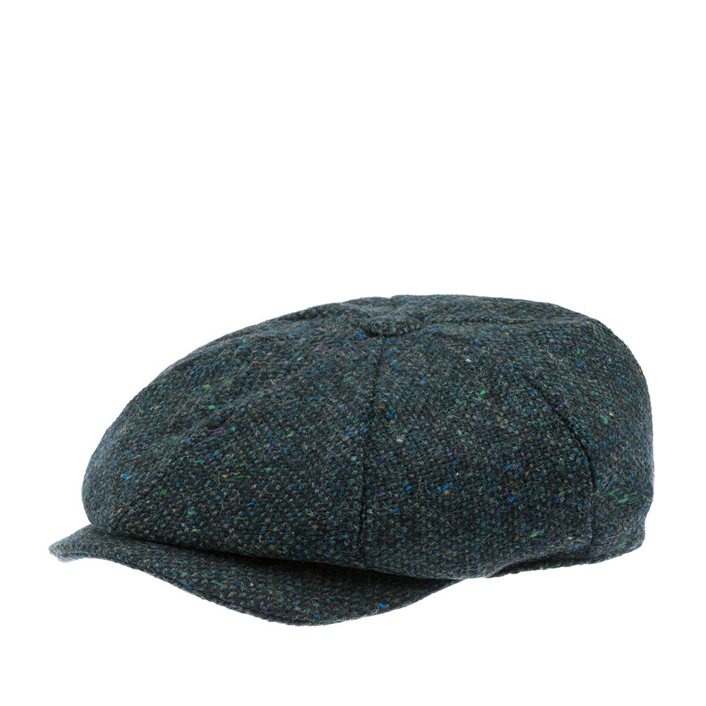 Кепка восьмиклинка унисекс HANNA HATS JP Tweed JP2 темно-синяя, р.55