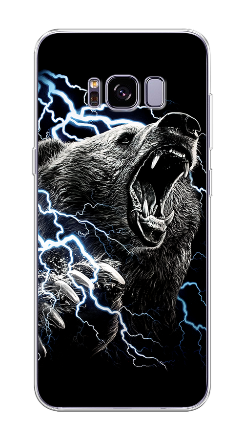 

Чехол на Samsung Galaxy S8 Plus "Гроза и медведь", Черный;серый;серебристый, 24850-1