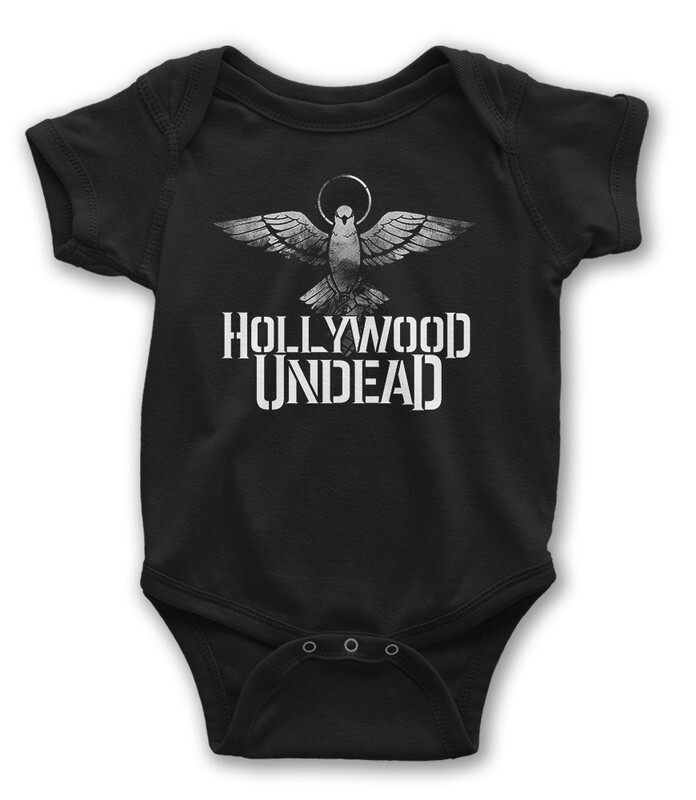 Боди детское WILD CHILD Hollywood Undead, цв.черный р.56