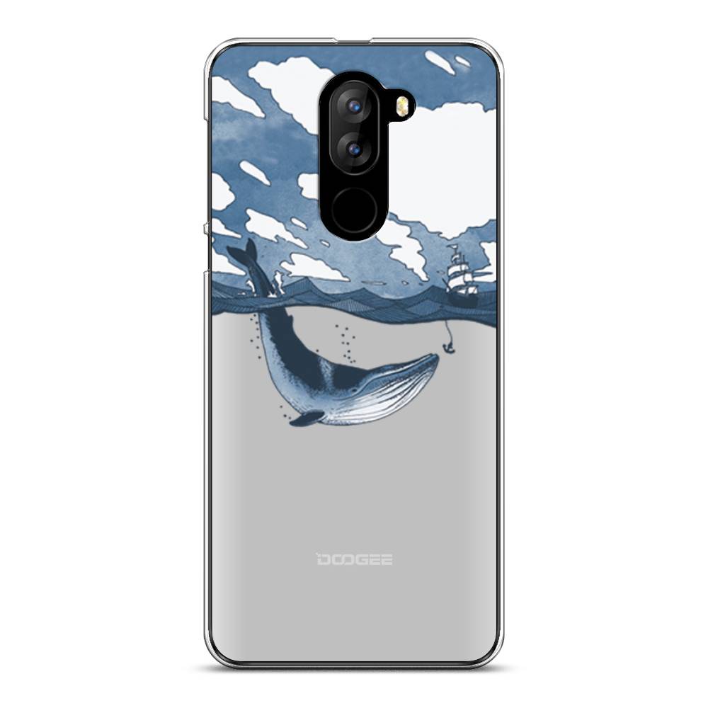 

Чехол на Doogee X60L "Большой кит", Синий, 220550-1