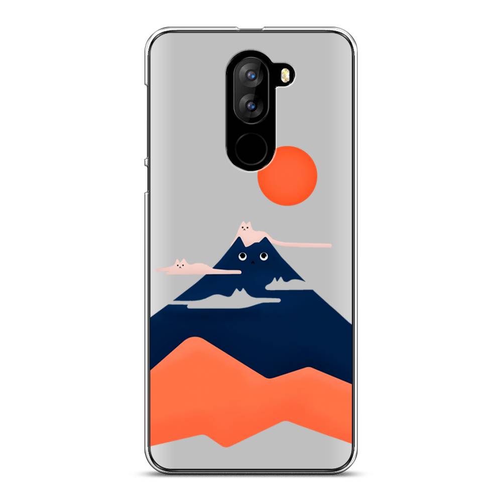 

Чехол на Doogee X60L "Кот-гора", Черный;оранжевый, 220550-4