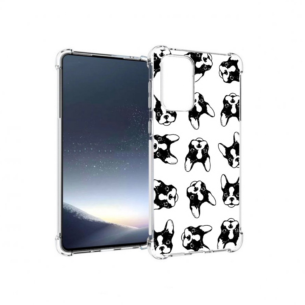 

Чехол MyPads Tocco для Samsung Galaxy A73 черно белые собачки (PT226913.548.683), Прозрачный, Tocco