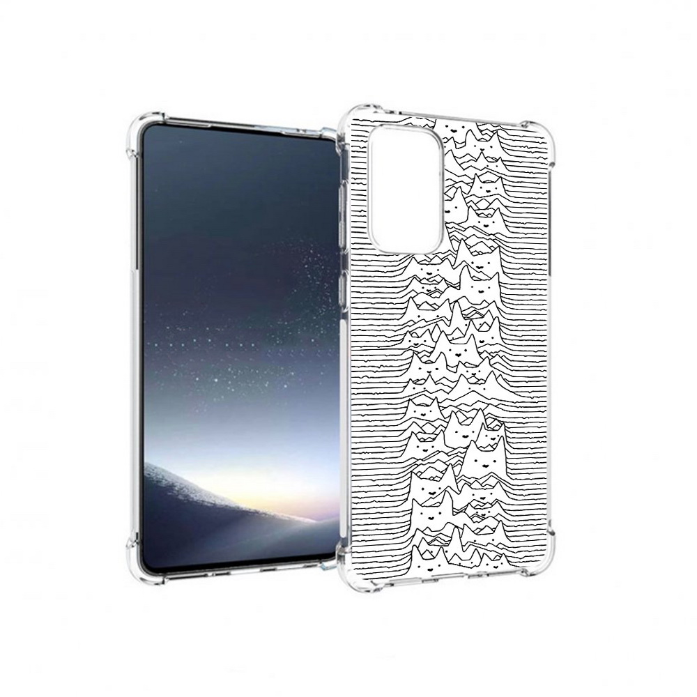 

Чехол MyPads Tocco для Samsung Galaxy A73 черно белые коты 3D (PT226913.548.682), Прозрачный, Tocco