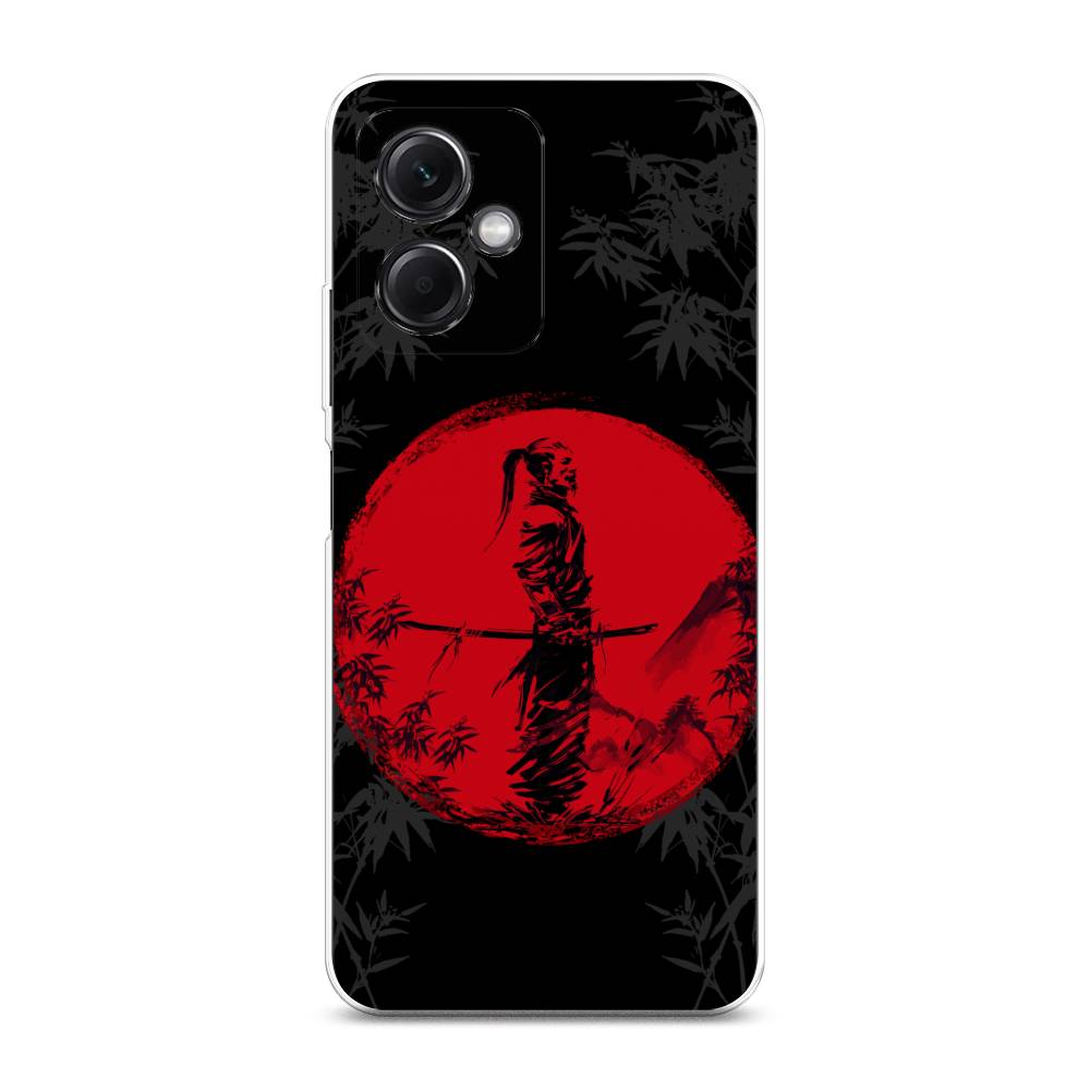 

Чехол на Xiaomi Redmi Note 12 5G "Самурай на красном фоне", Черный;красный;серый, 316950-4