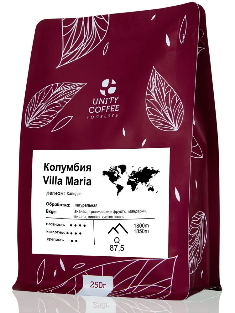 

Кофе молотый Unity coffee Колумбия Вилла Мария 250 гр