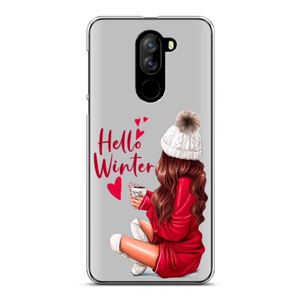 

Чехол на Doogee X60L "Hello winter", Красный;белый;коричневый, 220550-5