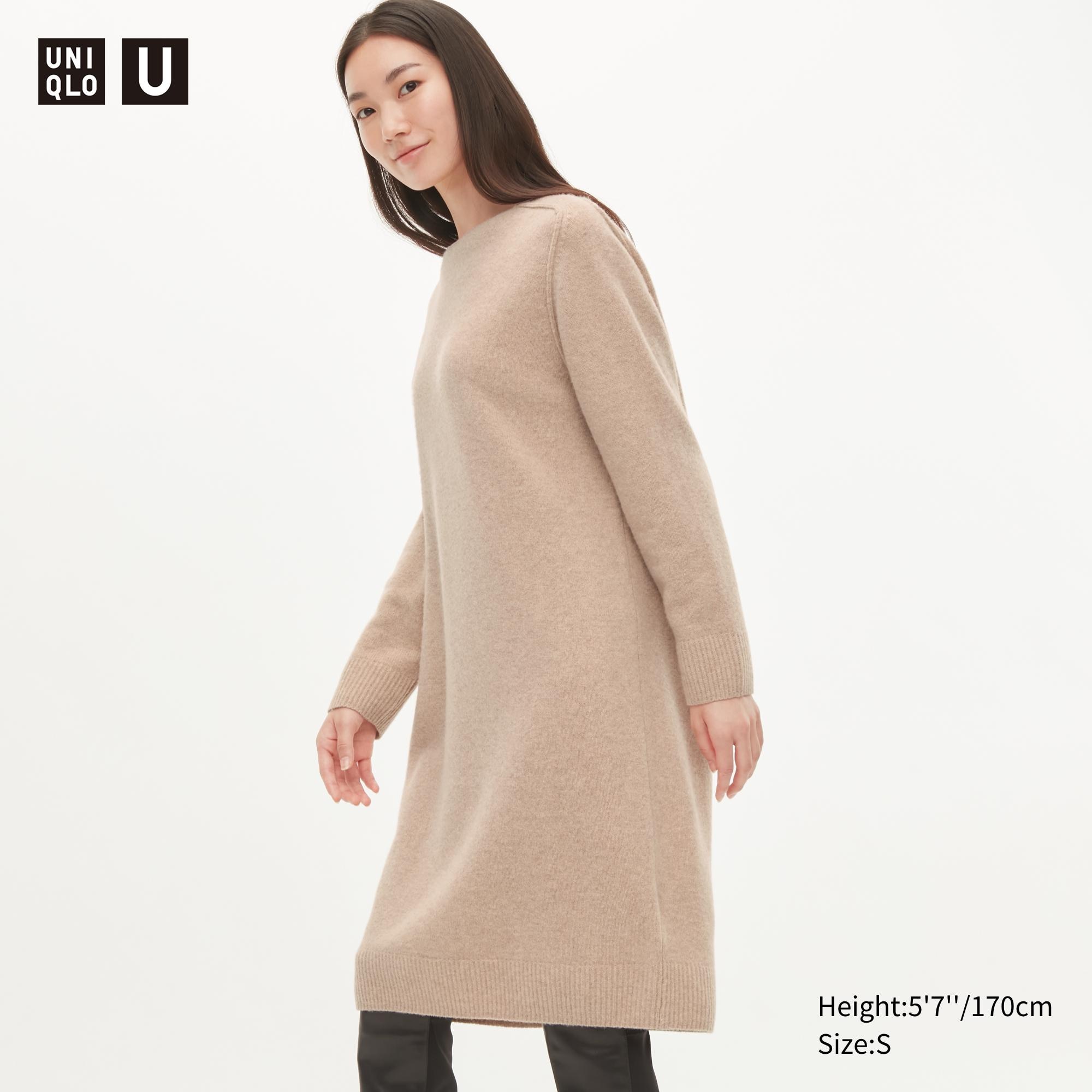 

Платье женское UNIQLO 452134COL31 бежевое S (доставка из-за рубежа), 452134COL31