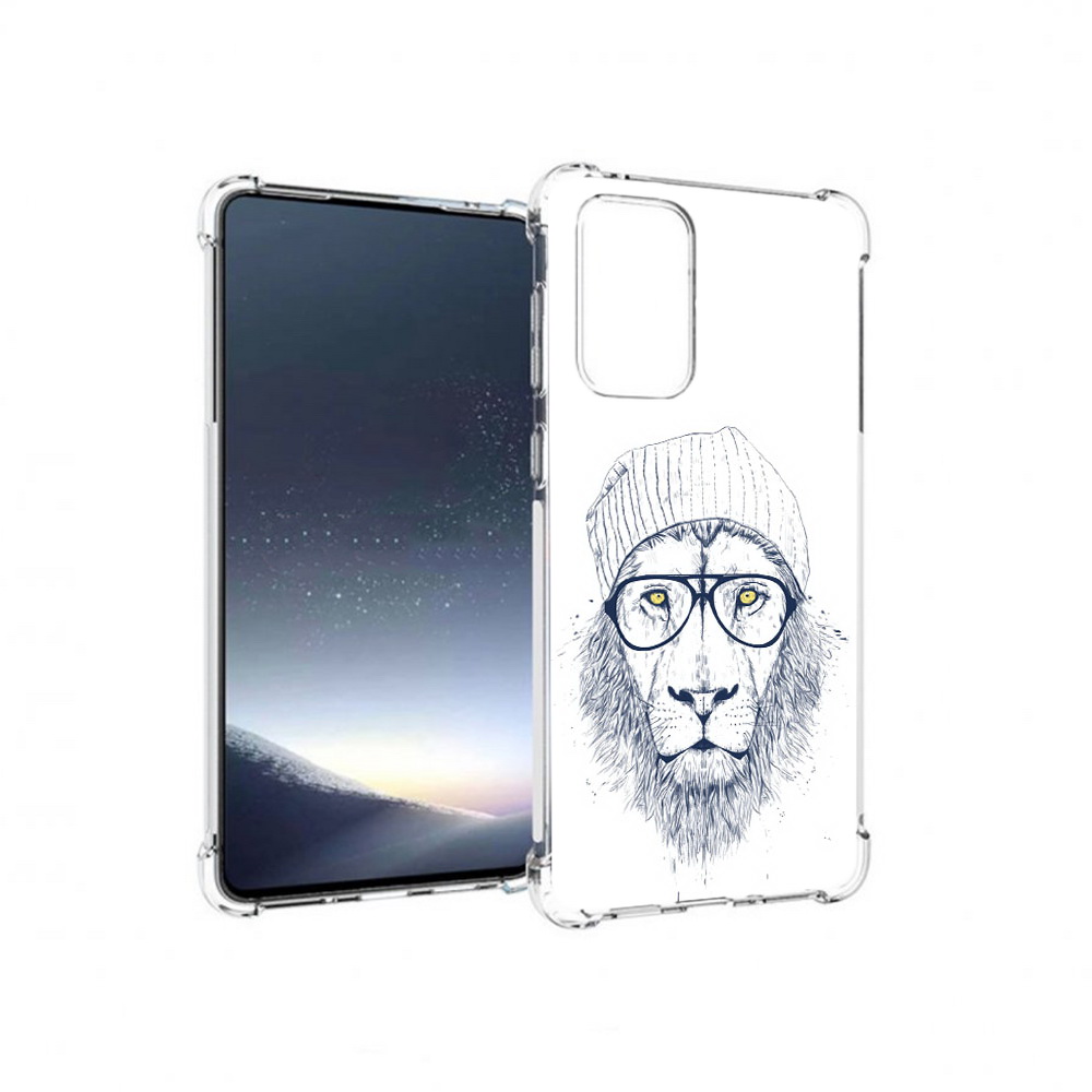 

Чехол MyPads Tocco для Samsung Galaxy A73 хиппи лев (PT226913.548.663), Прозрачный, Tocco