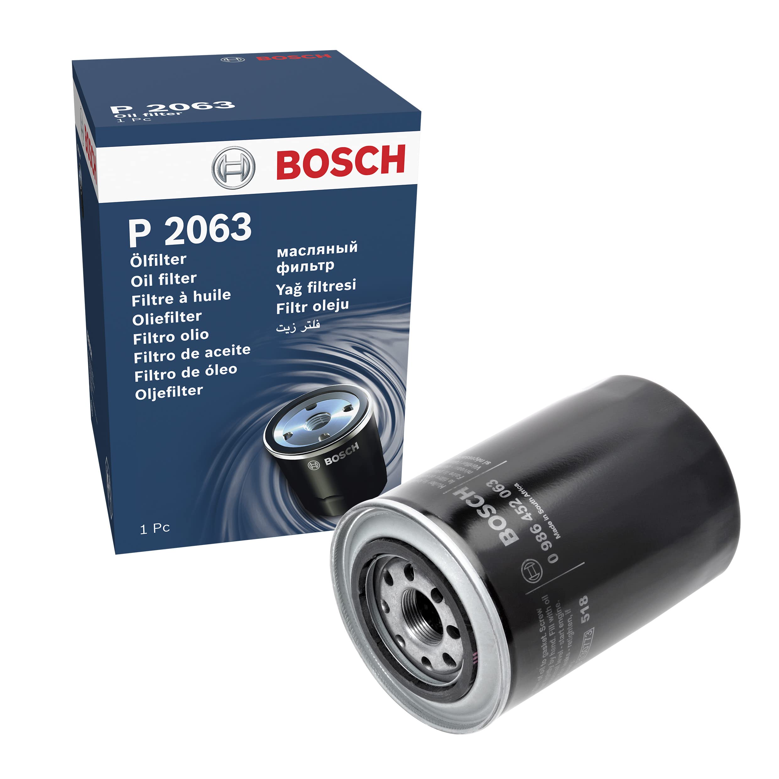 

Фильтр масляный двигателя Bosch BOSCH_0986452063, 986452063