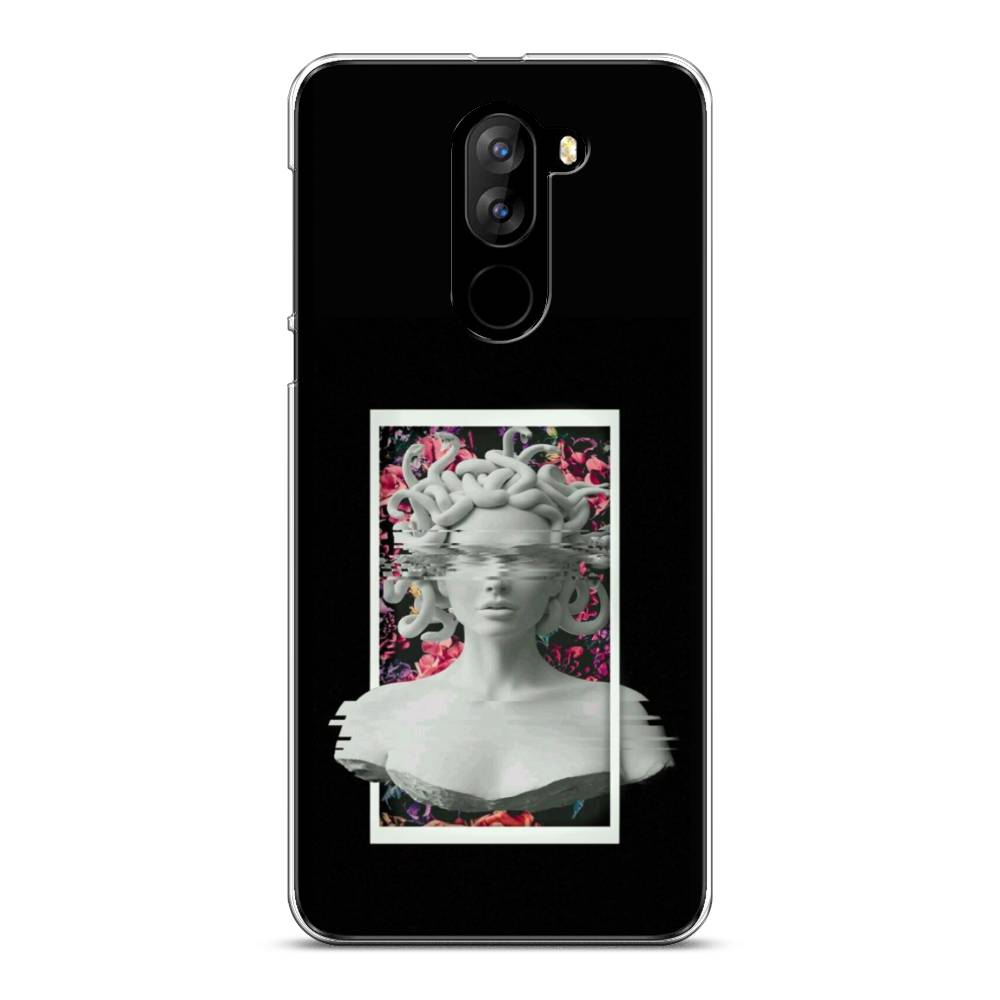 

Чехол на Doogee X60L "Web Punk Медуза Горгона", Черный;серый, 220550-6