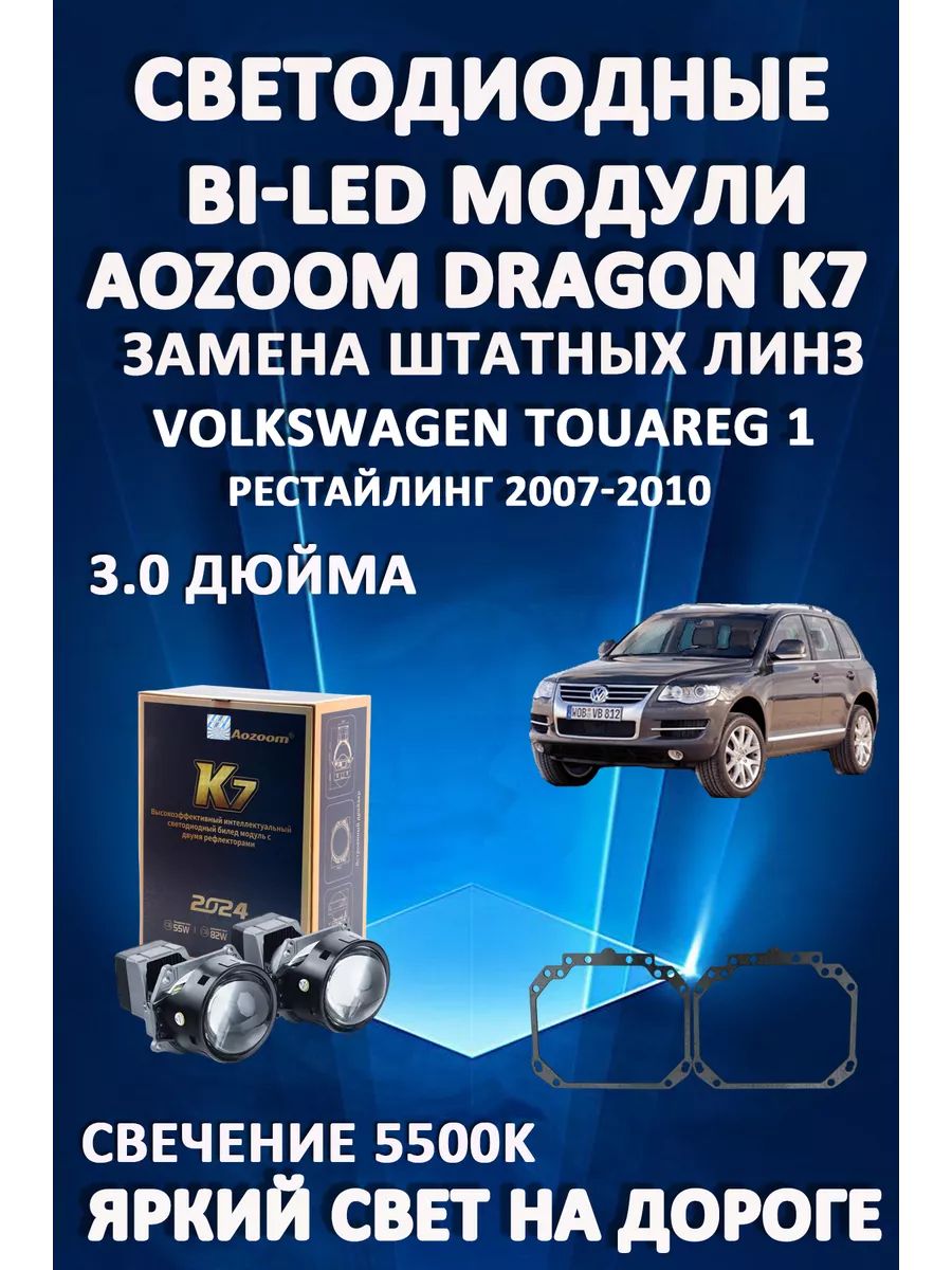 Светодиодные Bi-LED модули Aozoom Dragon Knight K7 Volkswagen Touareg 2007-2010