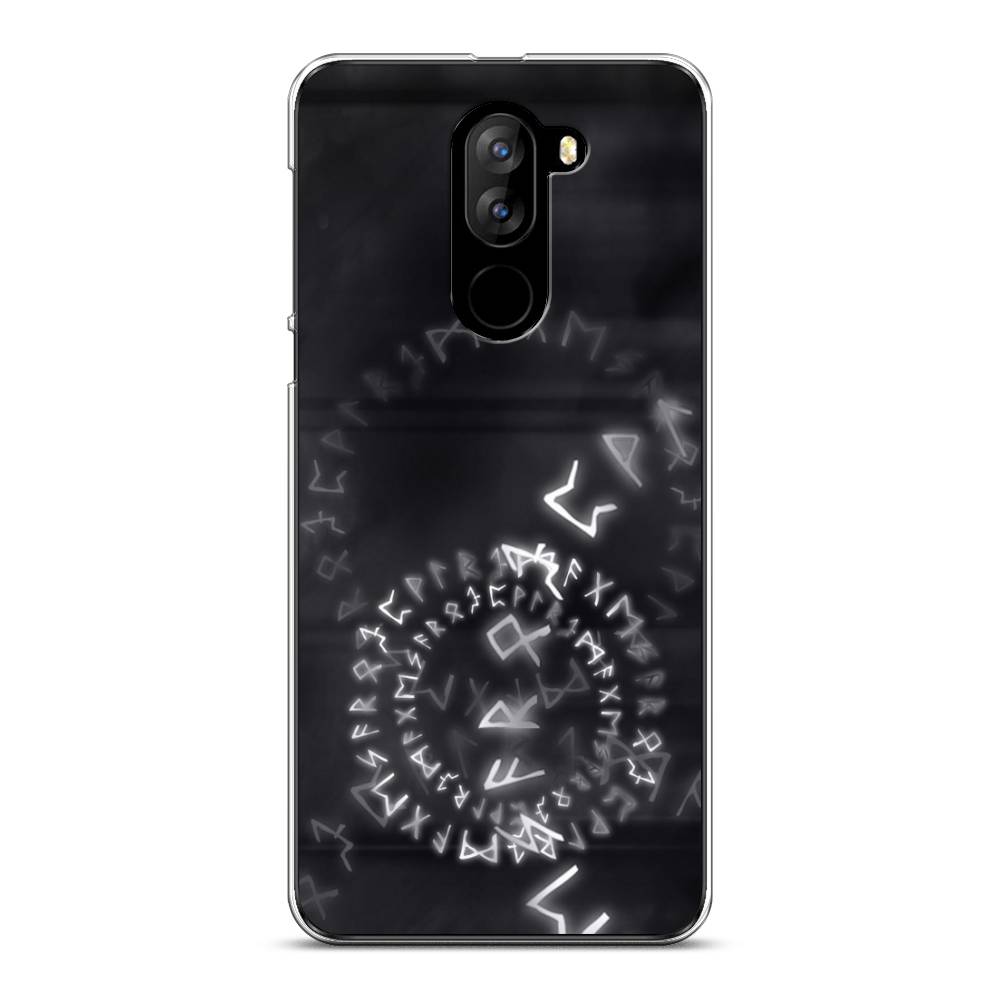 

Чехол на Doogee X60L "Руны", Серый;черный, 220550-3