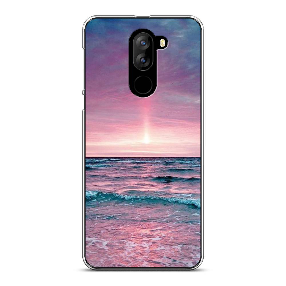 

Чехол на Doogee X60L "Восход 3", Розовый;голубой, 220550-2