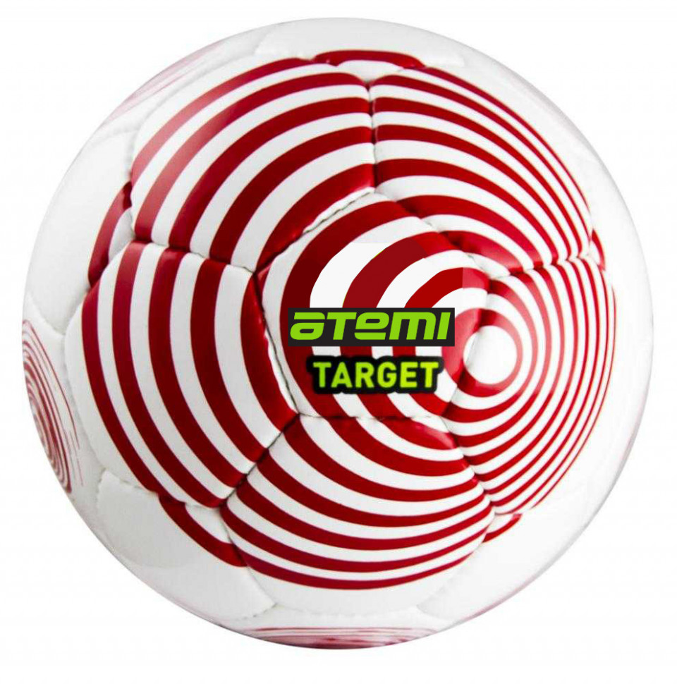 Мяч футбольный Atemi Target бело-красный, р-р 5