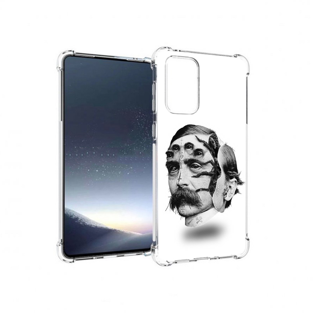 

Чехол MyPads Tocco для Samsung Galaxy A73 страшное лицо мужчины (PT226913.548.629), Прозрачный, Tocco