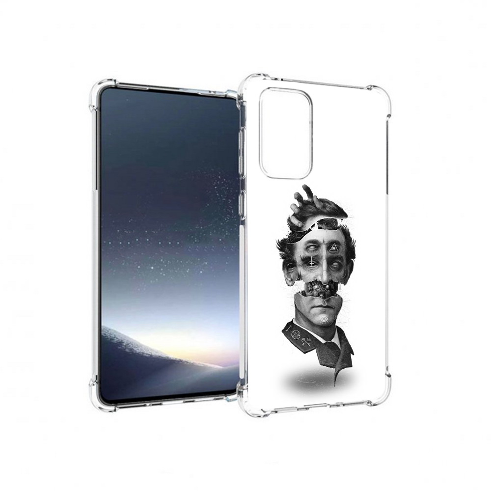 

Чехол MyPads Tocco для Samsung Galaxy A73 страшное лицо абстракция (PT226913.548.628), Прозрачный, Tocco