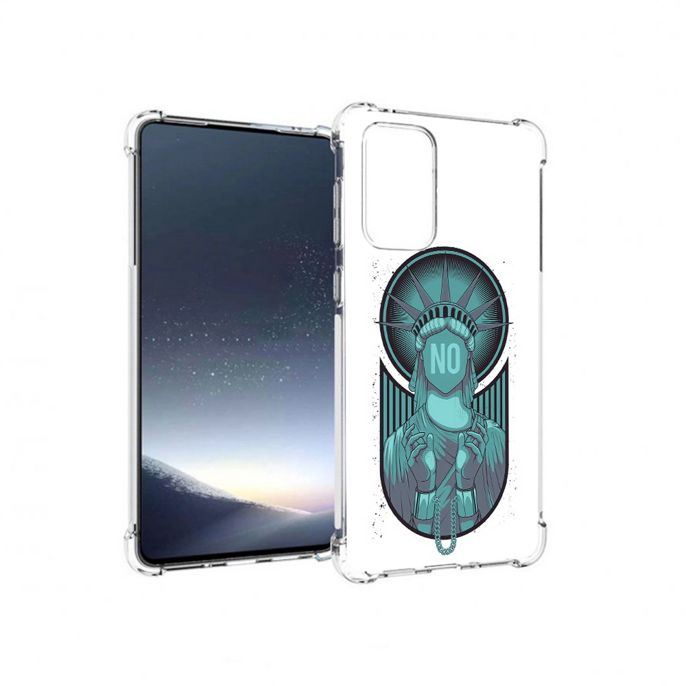 

Чехол MyPads Tocco для Samsung Galaxy A73 статуя свободы зеленый (PT226913.548.623), Прозрачный, Tocco
