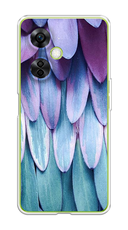 

Чехол на OnePlus Nord N30 5G/CE3 5G/CE3 Lite "Синее перо", Фиолетовый;голубой, 153750-3