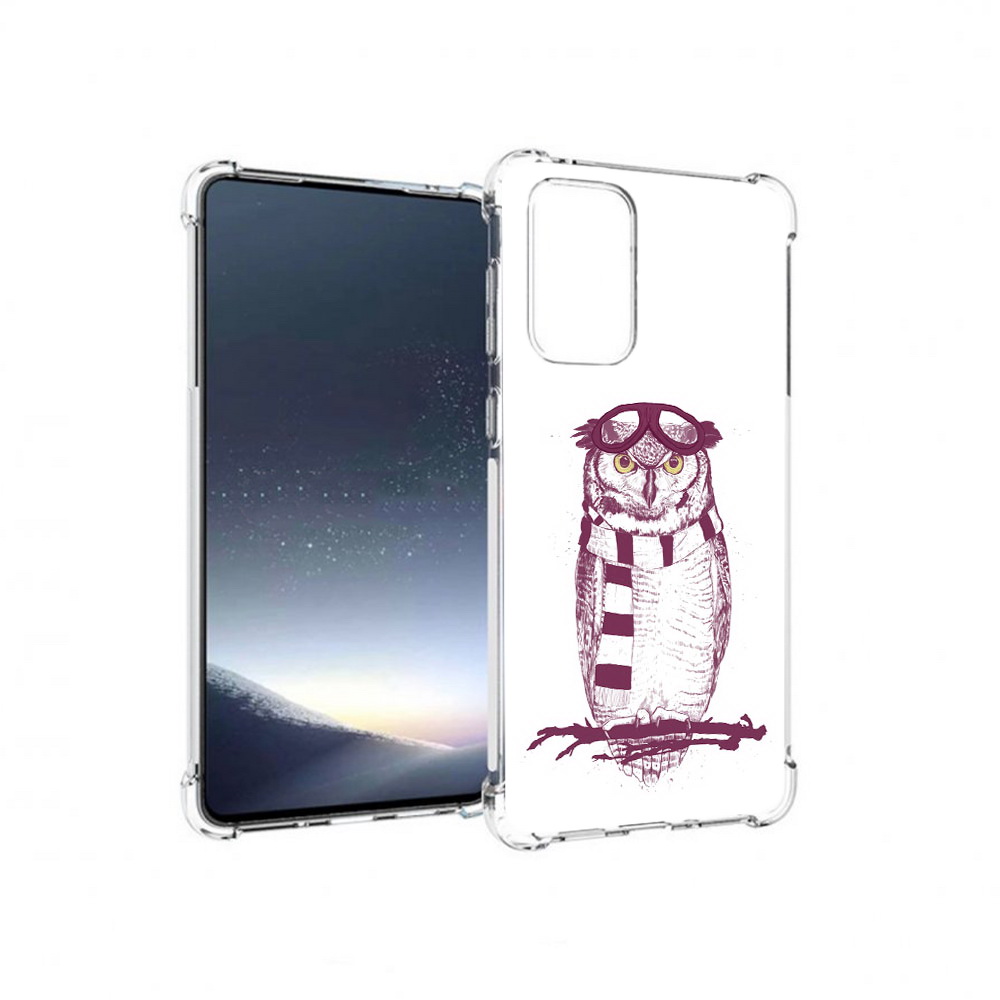 

Чехол MyPads Tocco для Samsung Galaxy A73 сова-летчик (PT226913.548.612), Прозрачный, Tocco