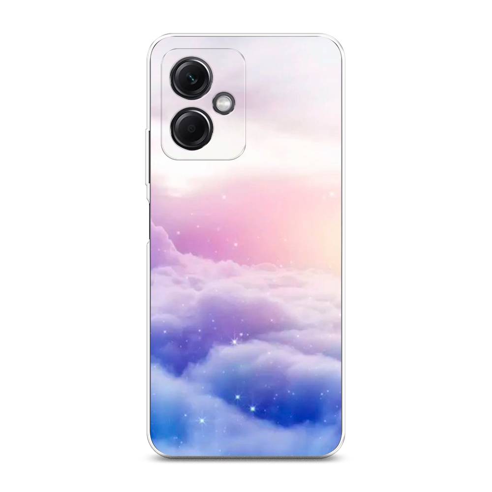 

Чехол на Xiaomi Redmi Note 12 5G "Небеса", Голубой;белый;розовый, 316950-2