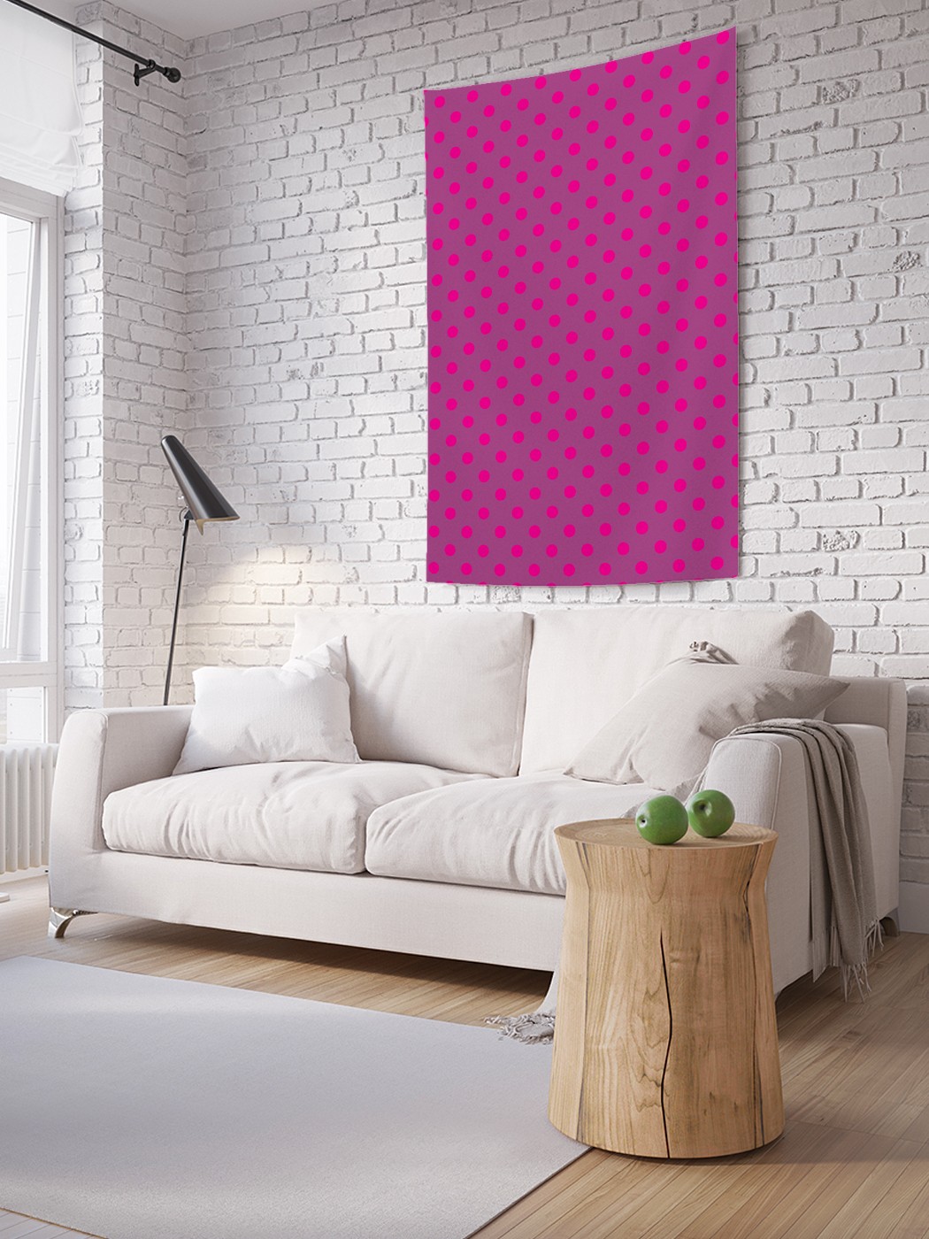 

Вертикальное фотопанно на стену JoyArty Неоновый горох 150x200 см, Неоновый горох