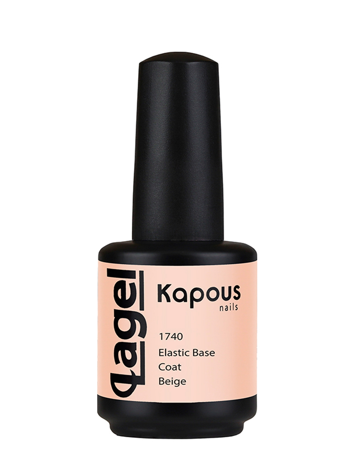 

Базовое покрытие LAGEL для ногтей KAPOUS PROFESSIONAL эластичное бежевое 15 мл