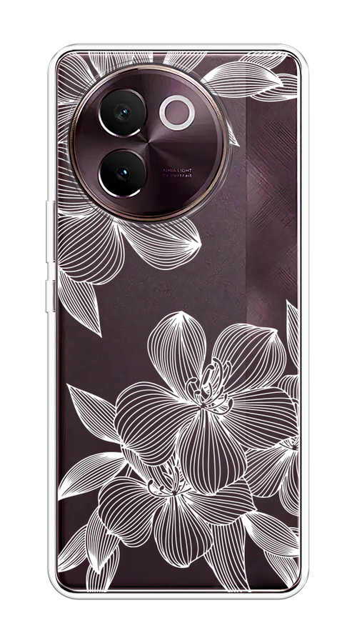 

Чехол на Vivo V30e "Крокус", Белый;прозрачный, 2610550-1