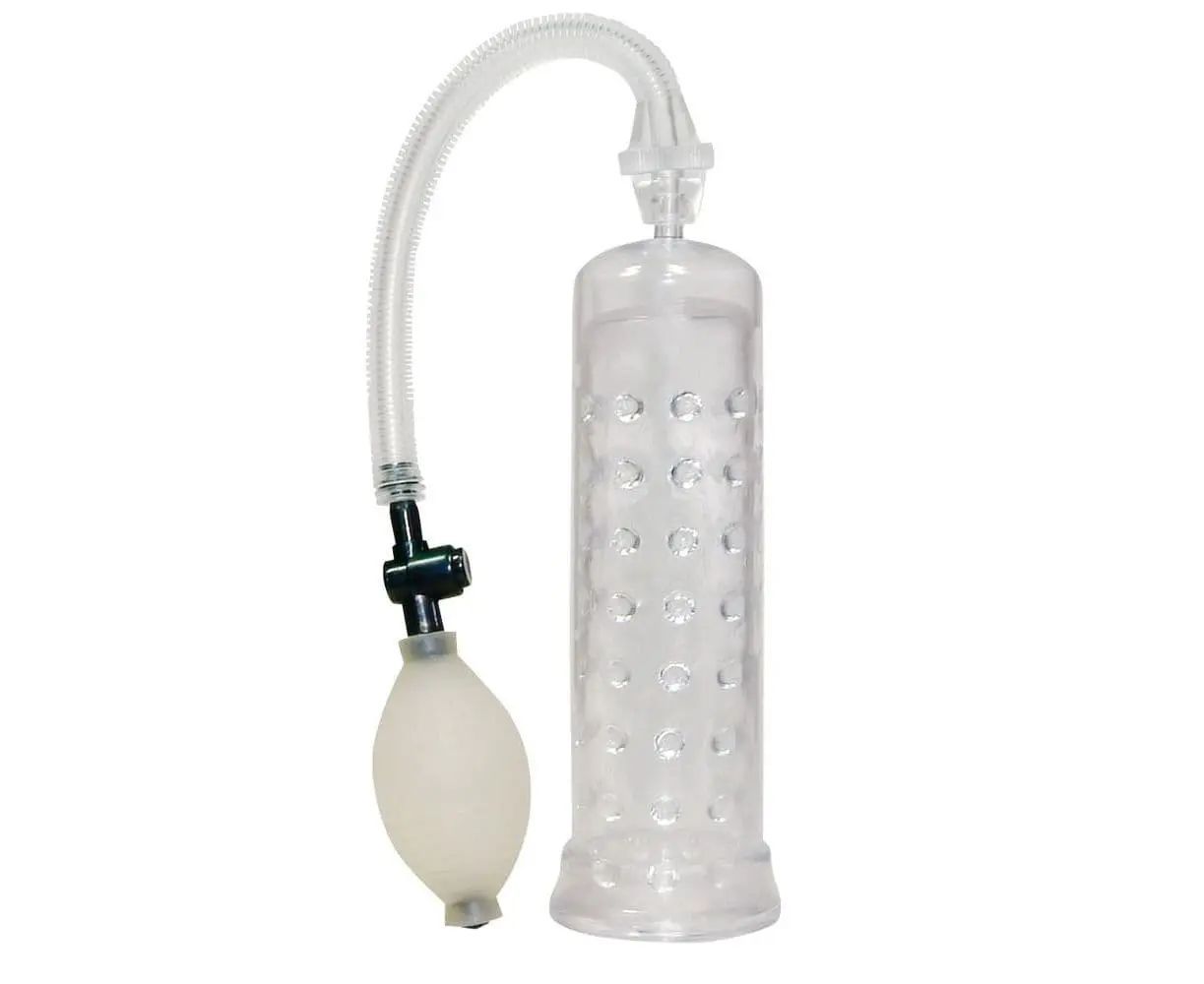 Прозрачная вакуумная помпа с грушей 19,5 см