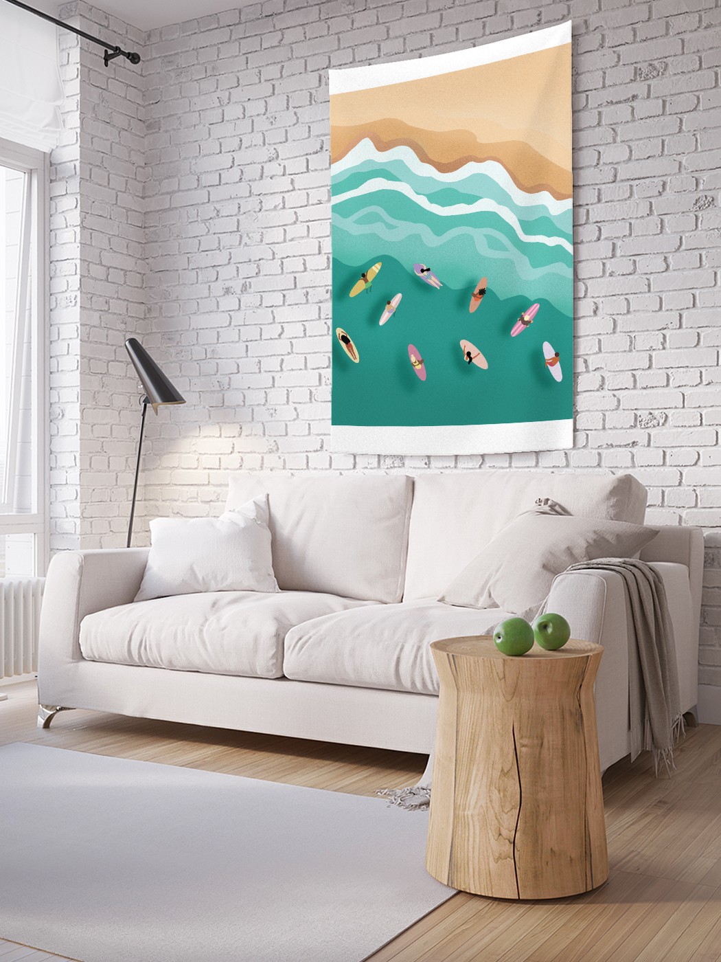 

Вертикальное фотопанно на стену JoyArty Школа серфинга 150x200 см, Школа серфинга