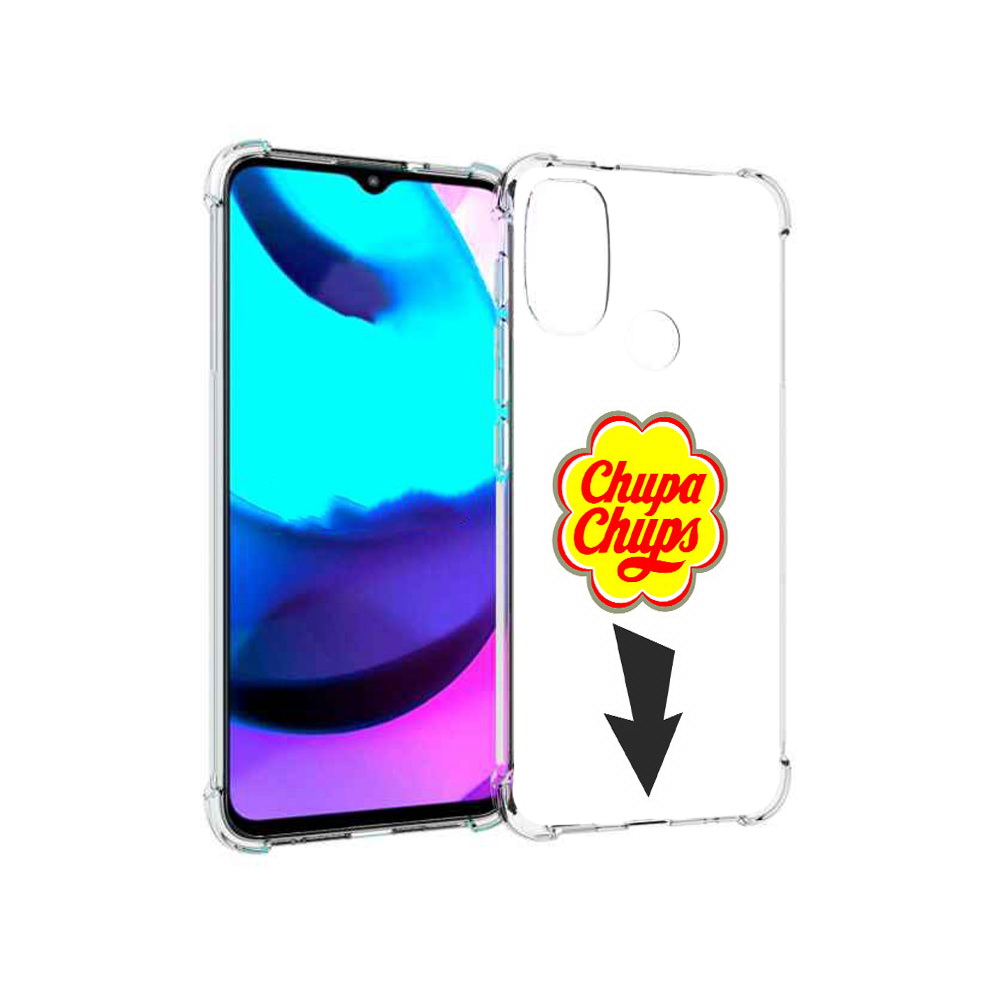 

Чехол MyPads Tocco для Motorola Moto E20 чупа чупс (PT162039.356.694), Прозрачный, Tocco