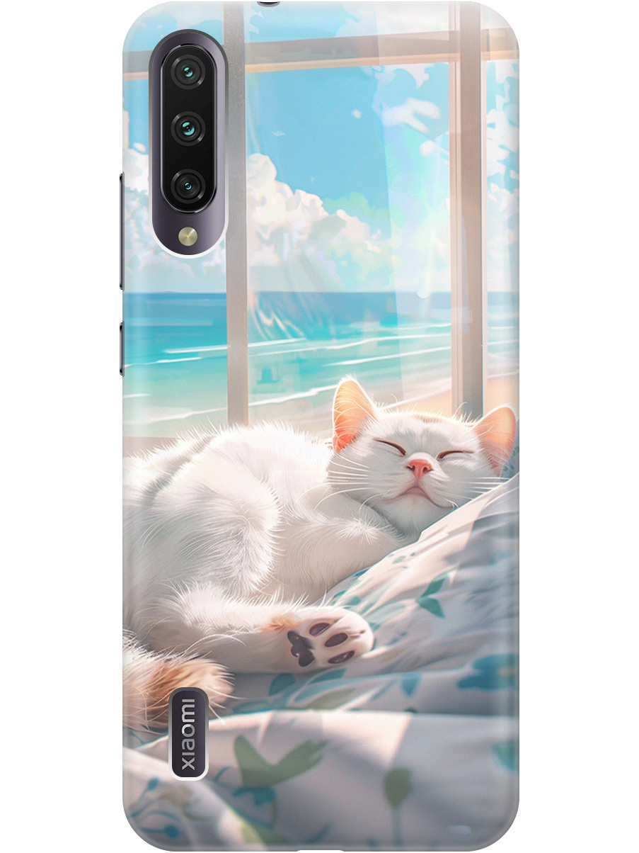 

Силиконовый чехол на Xiaomi Mi A3 / CC9e с принтом "Отдыхающий котик", Прозрачный;белый;голубой, 721701012