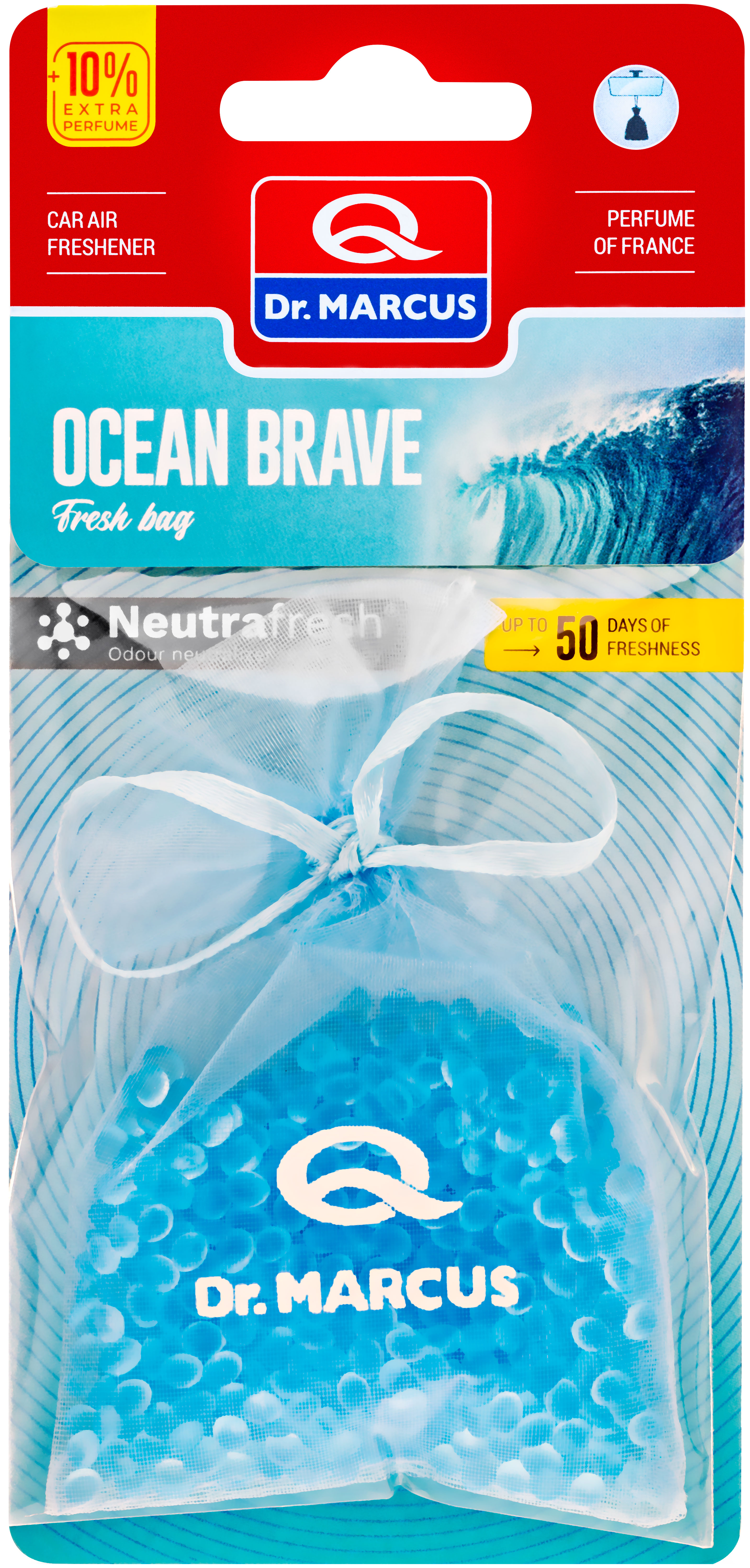 

Ароматизатор Dr.marcus Fresh Bag Мешочек Ocean Breeze Dr. Marcus 432, Голубой