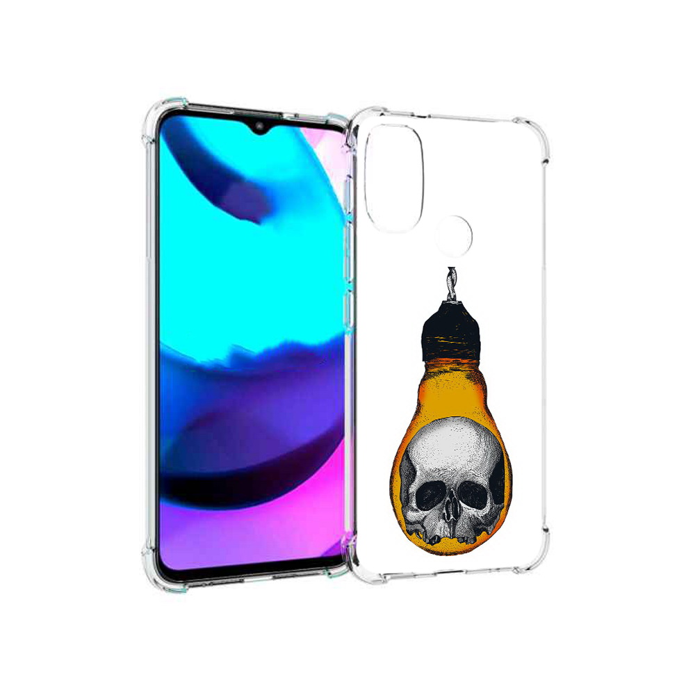 Чехол MyPads Tocco для Motorola Moto E20 череп в лампочке (PT162039.356.676)