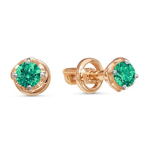 

Серьги из красного золота Дельта БР350721, изумруд, БР350721