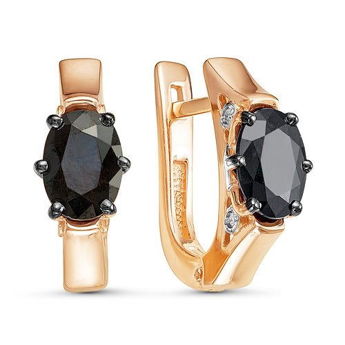 

Серьги из красного золота Дельта БР220743, бриллиант\ сапфир, БР220743