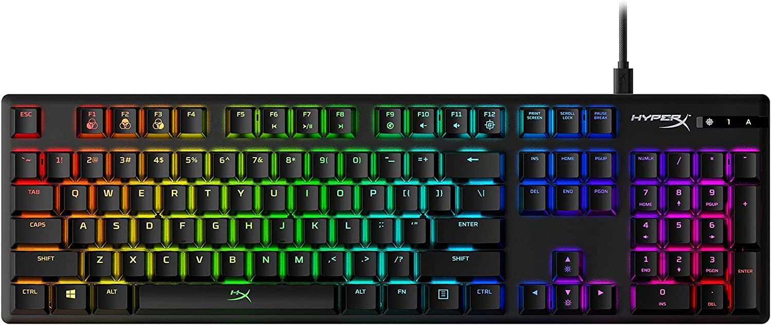 фото Проводная игровая клавиатура hyperx origins черный (hx-kb6aqx-us)