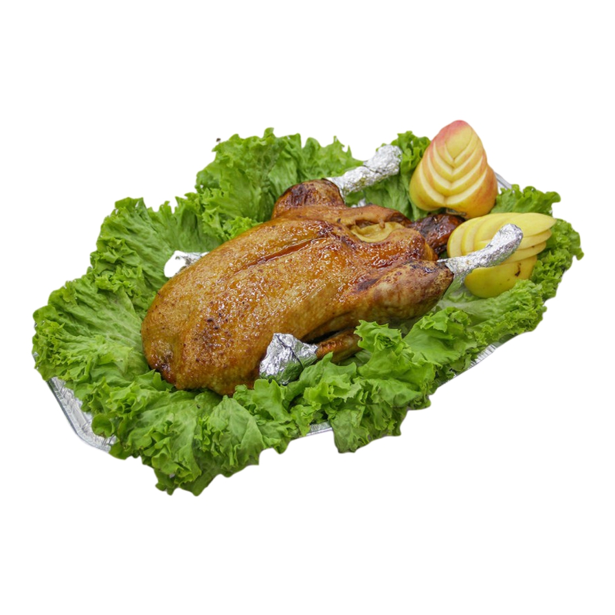 

Утка фаршированная яблоками и черносливом