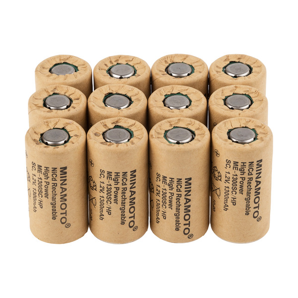 

Аккумулятор MINAMOTO ME-1300SC/HP, NiCd, 1.2 В, 1300 мАч 12 штук