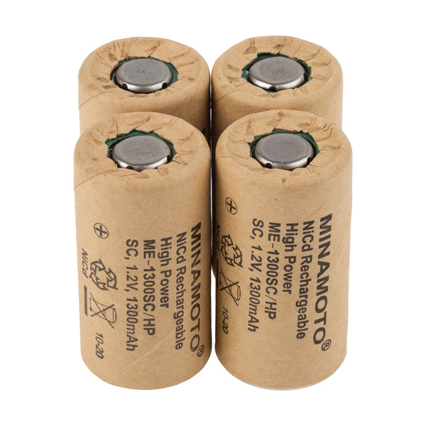 

Аккумулятор MINAMOTO ME-1300SC/HP, NiCd, 1.2 В, 1300 мАч 4 штук