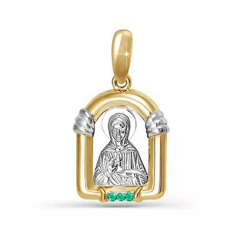 

Кулон из желтого золота Дельта БР330285, изумруд, БР330285