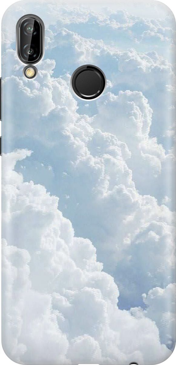 

Чехол на Huawei P20 Lite/Nova 3e с принтом "Кучевые облака", Белый;голубой, 6553