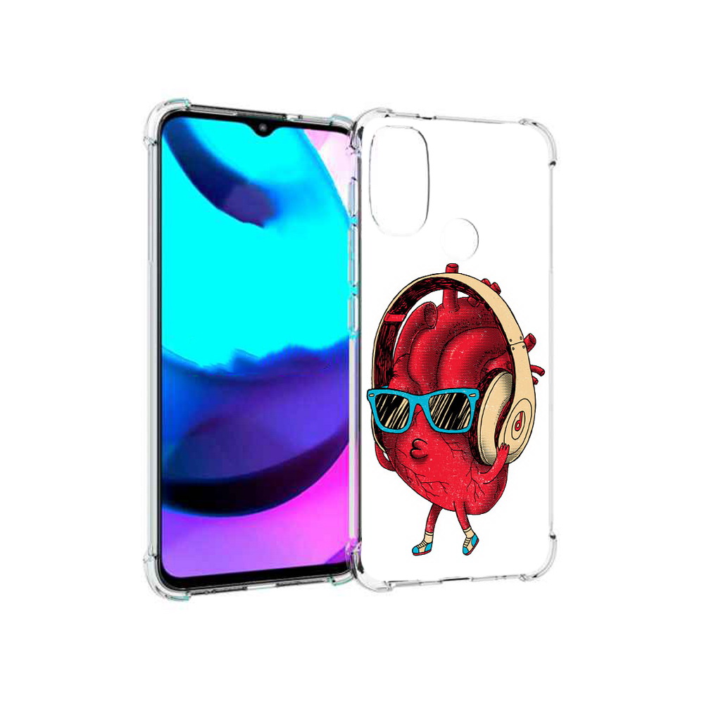 

Чехол MyPads Tocco для Motorola Moto E20 слушай сердце (PT162039.356.609), Прозрачный, Tocco