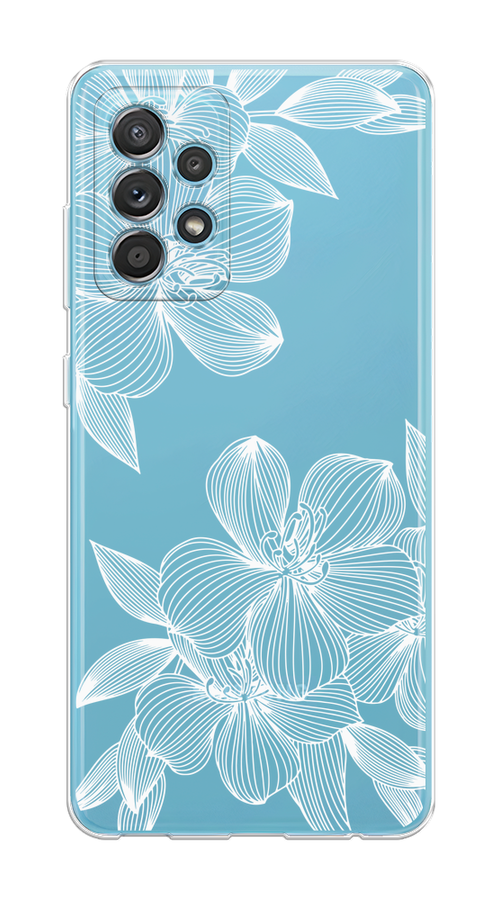 

Чехол на Samsung Galaxy A52/A52s "Крокус", Белый;прозрачный, 2102450-1