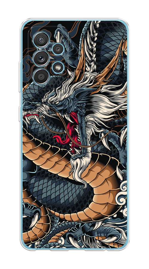 

Чехол на Samsung Galaxy A52/A52s "Japanese Dragon", Коричневый;черный;синий, 2102450-1