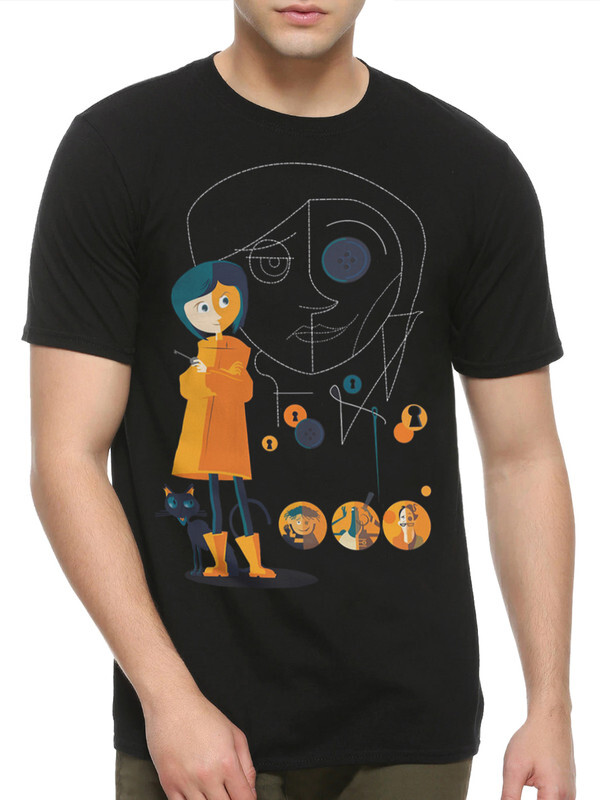 

Футболка мужская DreamShirts Studio Коралина в Стране Кошмаров COR-745304-2 черная L, Черный, Коралина в Стране Кошмаров COR-745304-2