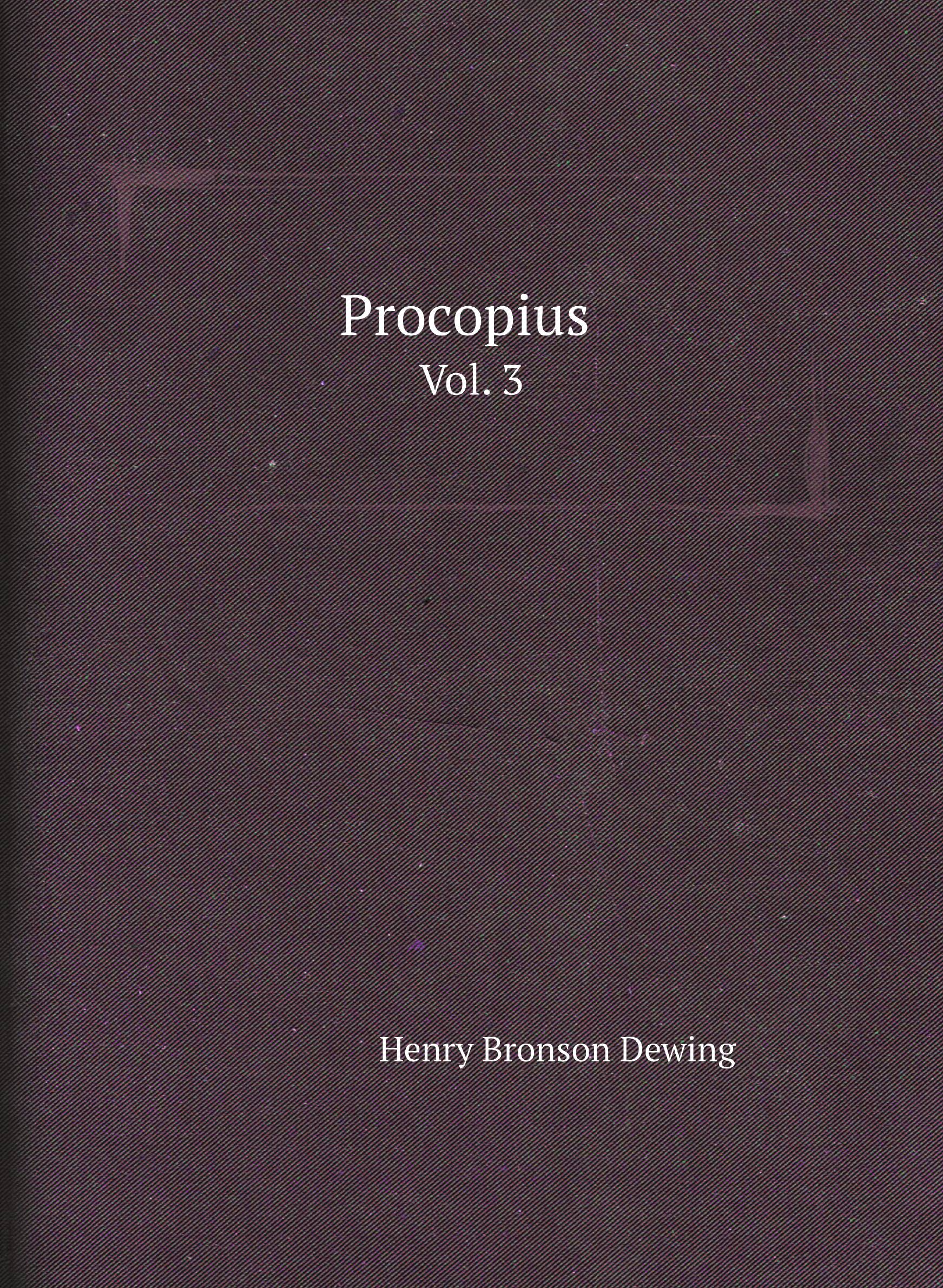 

Procopius (Greek Edition). Vol. 3