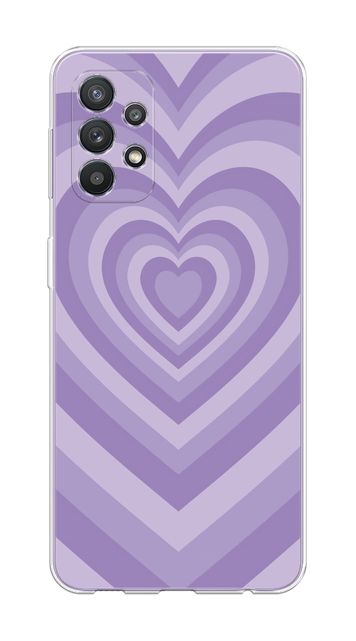 

Чехол на Samsung Galaxy A32 "Violet heart latte", Фиолетовый, 2102050-1